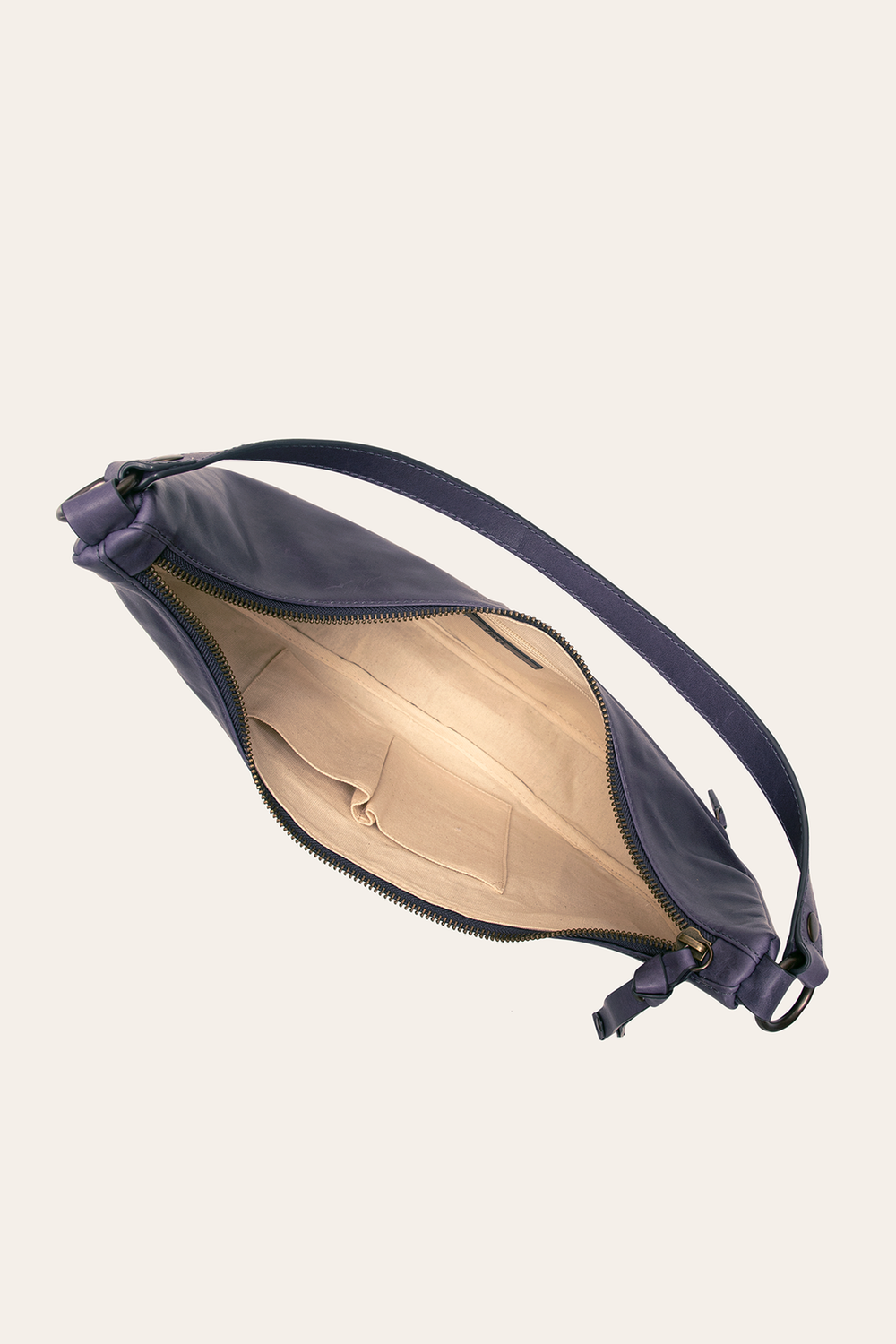 Frye Melissa Crescent Hobo in Eggplant Eggplant