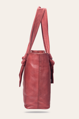 Frye Nora Knotted Tote in Burgundy Burgundy
