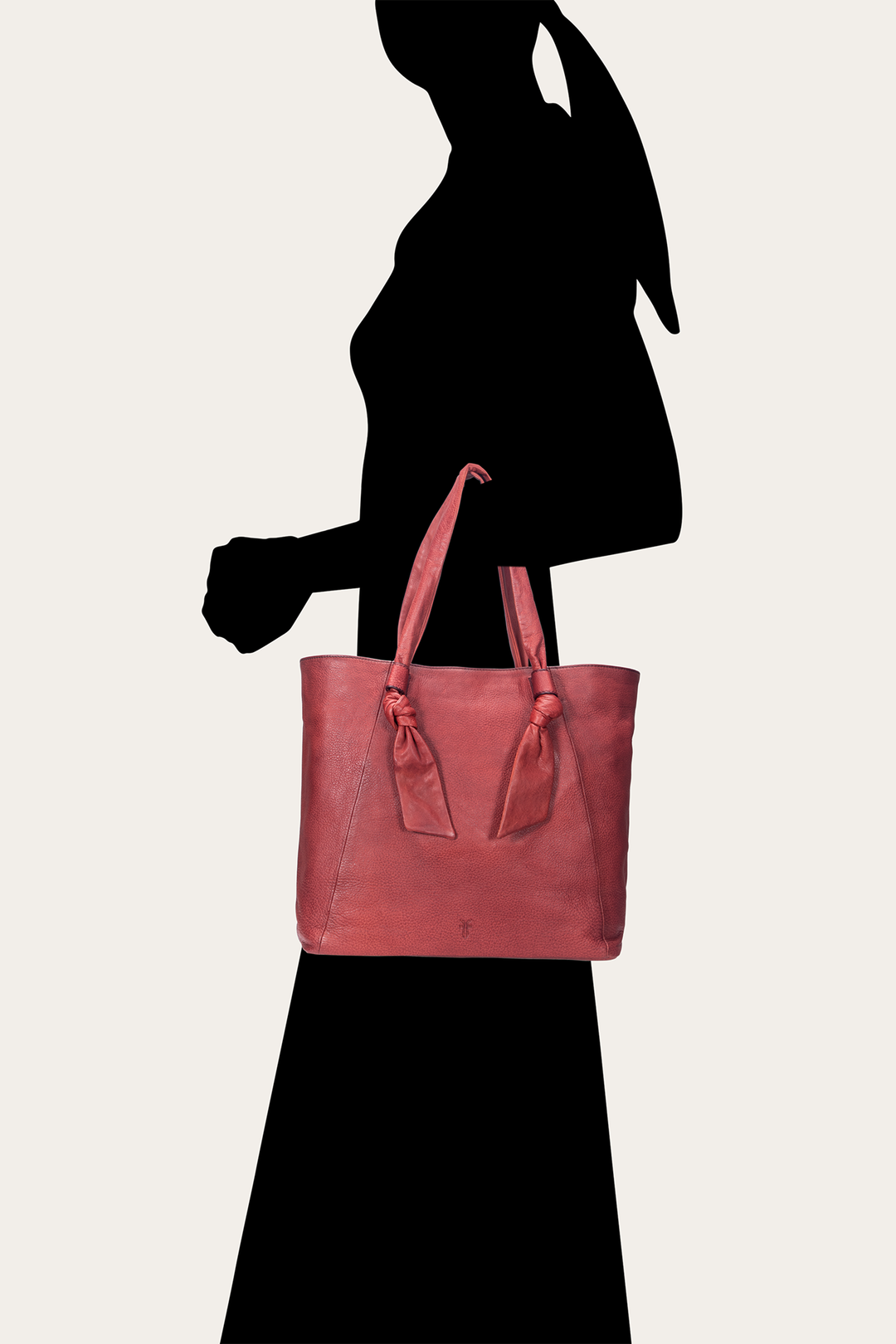 Frye Nora Knotted Tote in Burgundy Burgundy