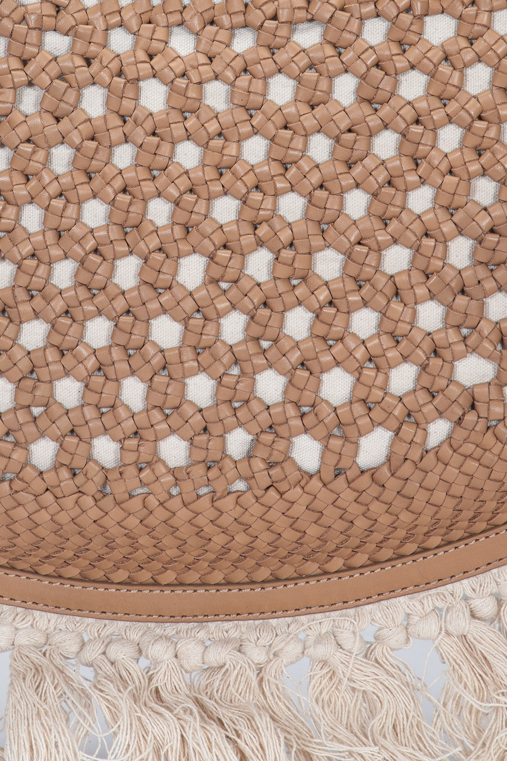 Frye Women's Ella Tassel Tote Bag in Beige Beige
