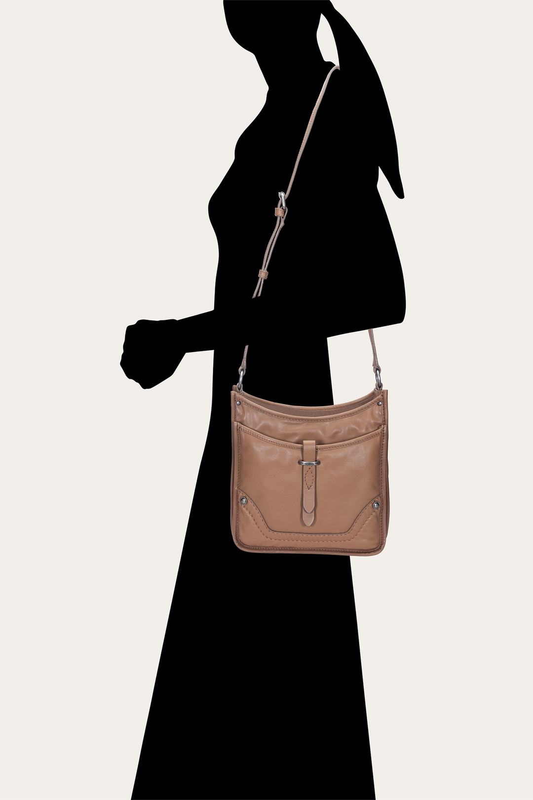 Frye Women's Campus Crossbody Bag (Beige) Beige