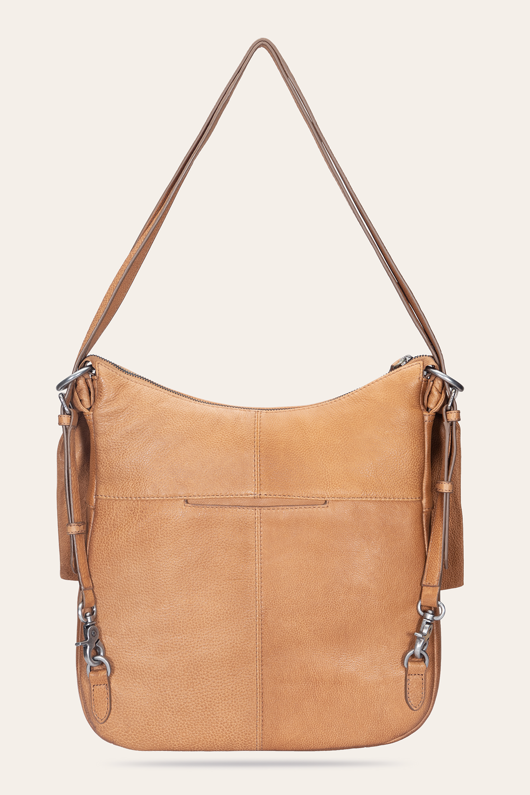 Frye Women's Nora Backpack Hobo Bag (Beige) Beige