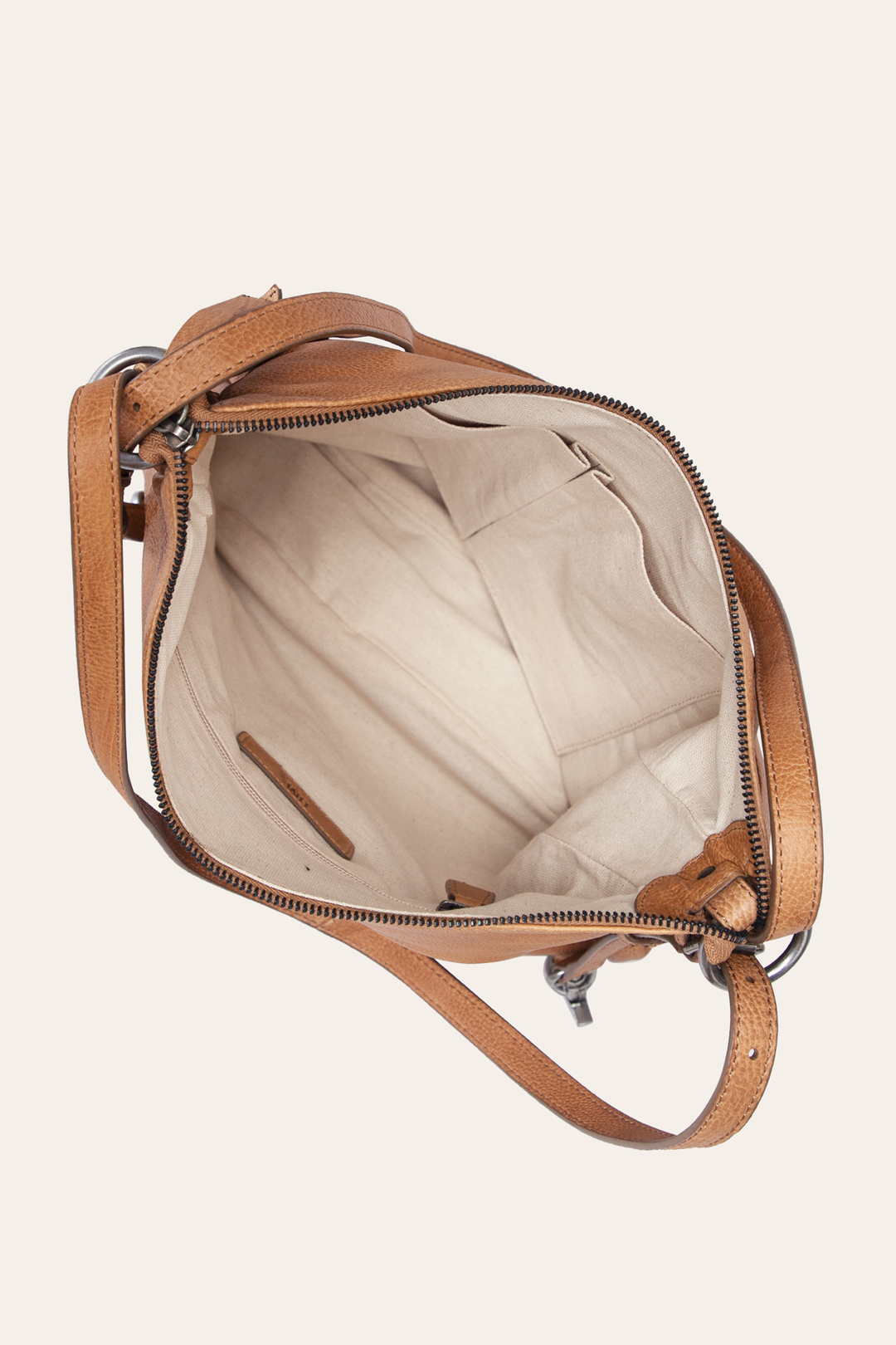 Frye Women's Nora Backpack Hobo Bag (Beige) Beige