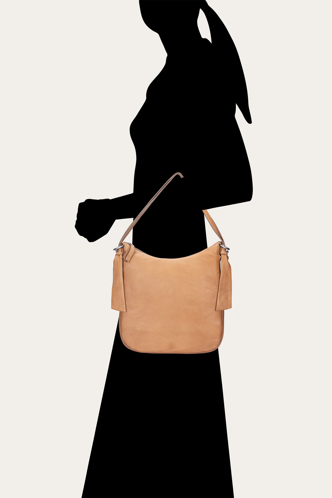 Frye Women's Nora Backpack Hobo Bag (Beige) Beige