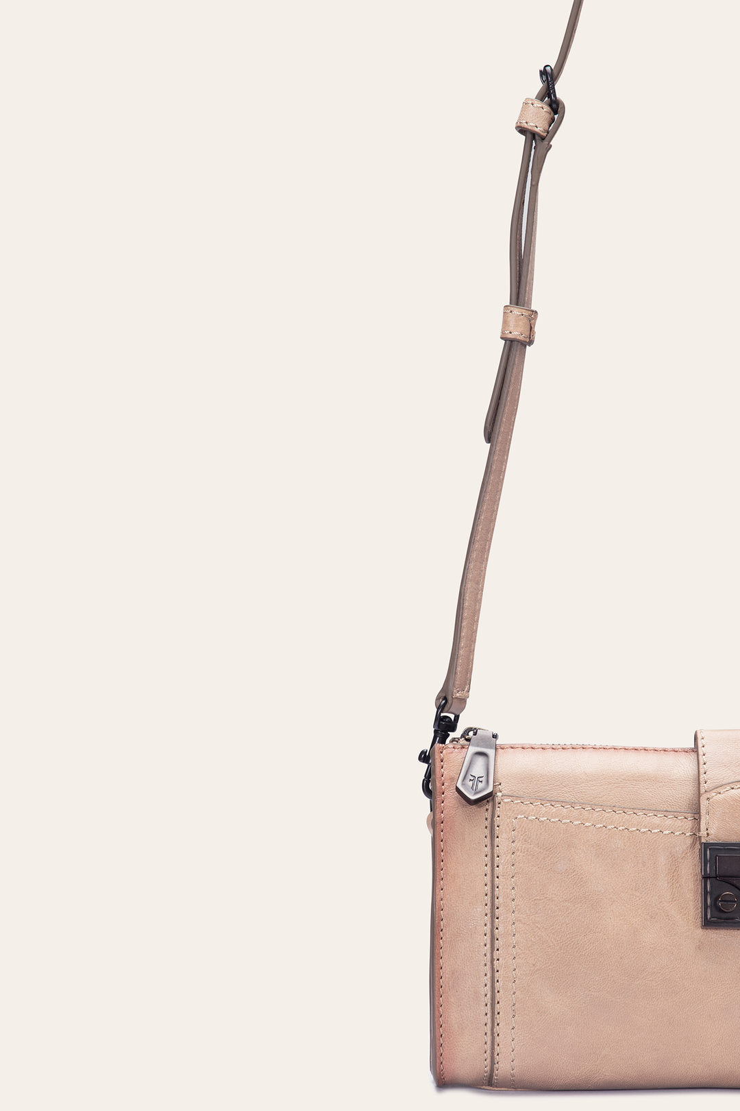 Frye Alex Nude Crossbody Clutch Nude