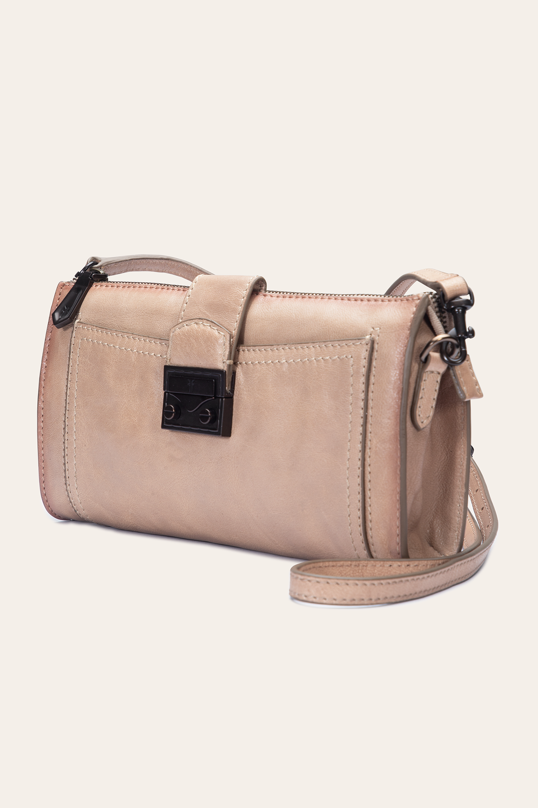 Frye Alex Nude Crossbody Clutch Nude