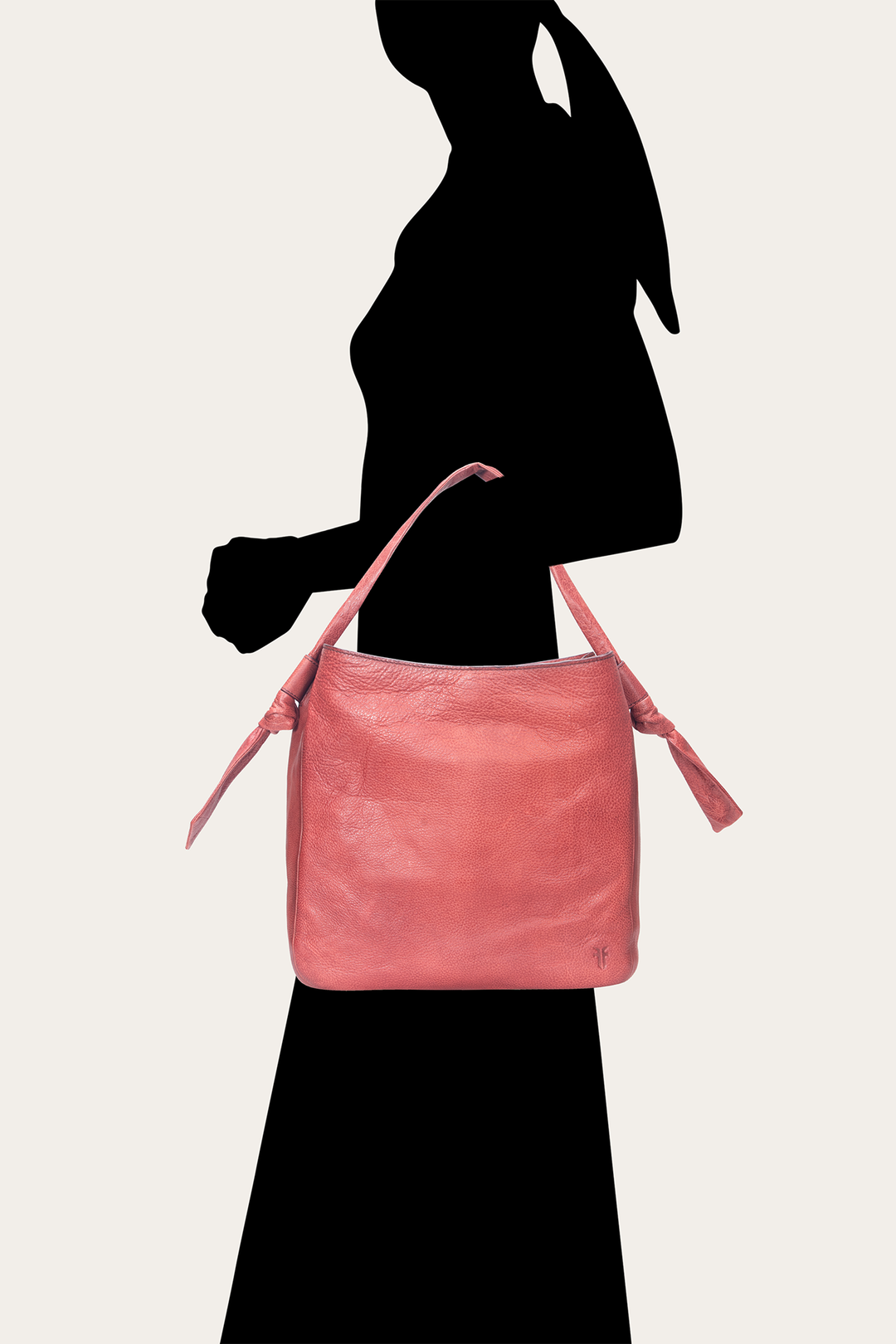 Frye Nora Knotted Hobo in Burgundy Burgundy