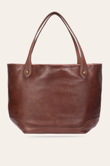 Frye Kenzie Unlined Cognac Tote Cognac