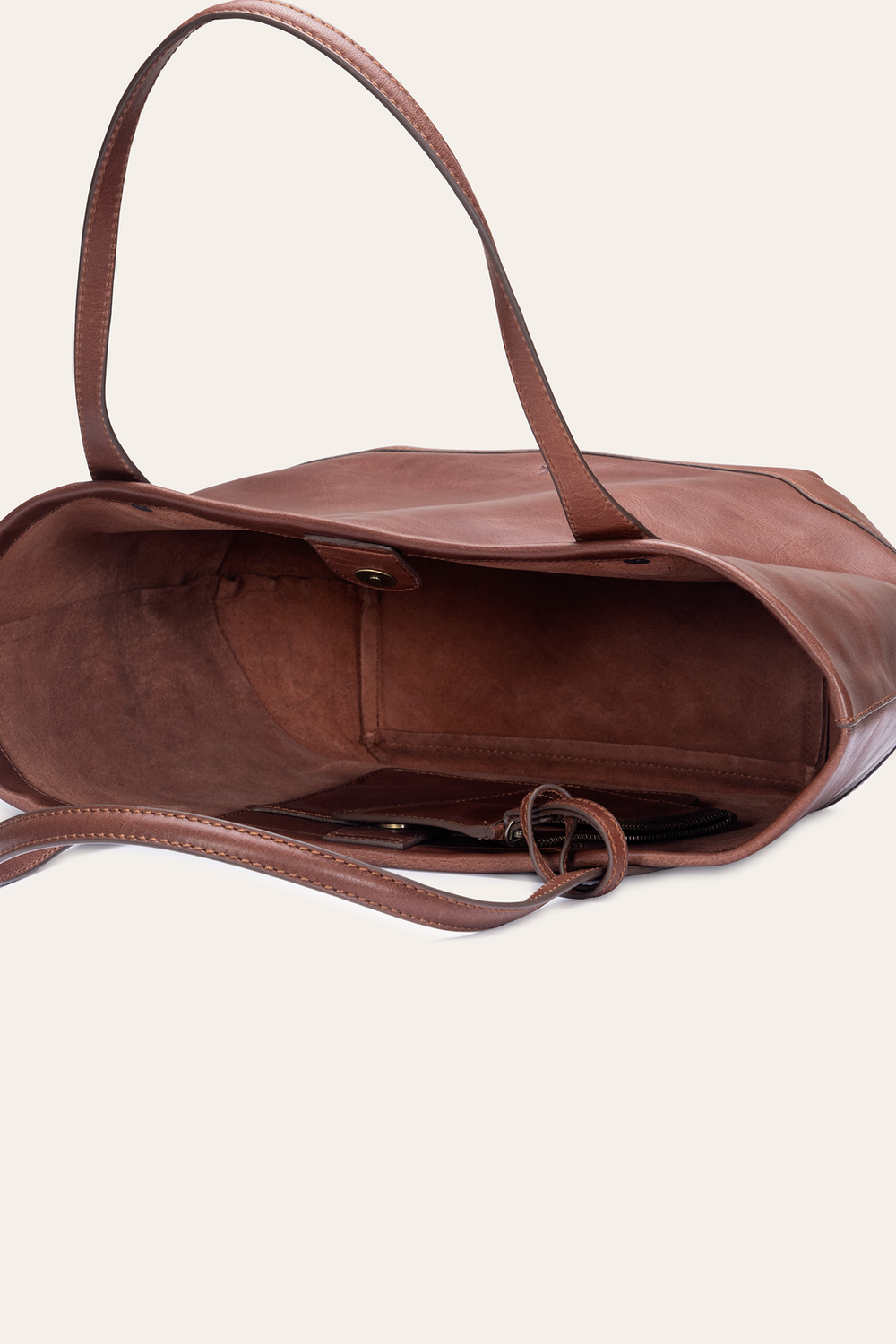 Frye Kenzie Unlined Cognac Tote Cognac