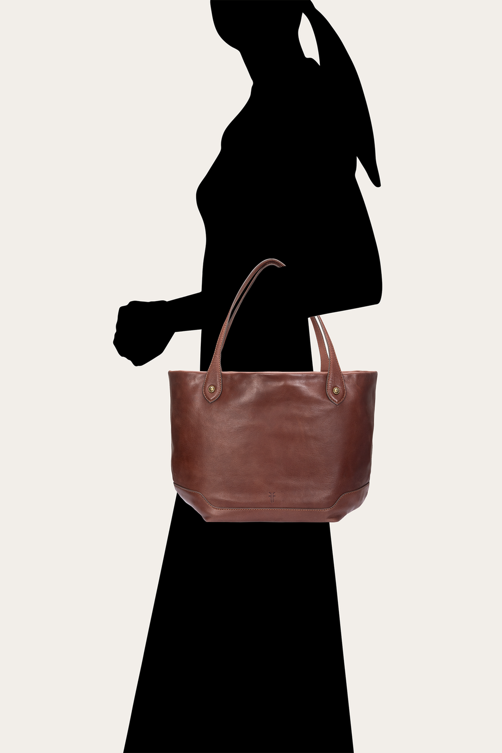 Frye Kenzie Unlined Cognac Tote Cognac