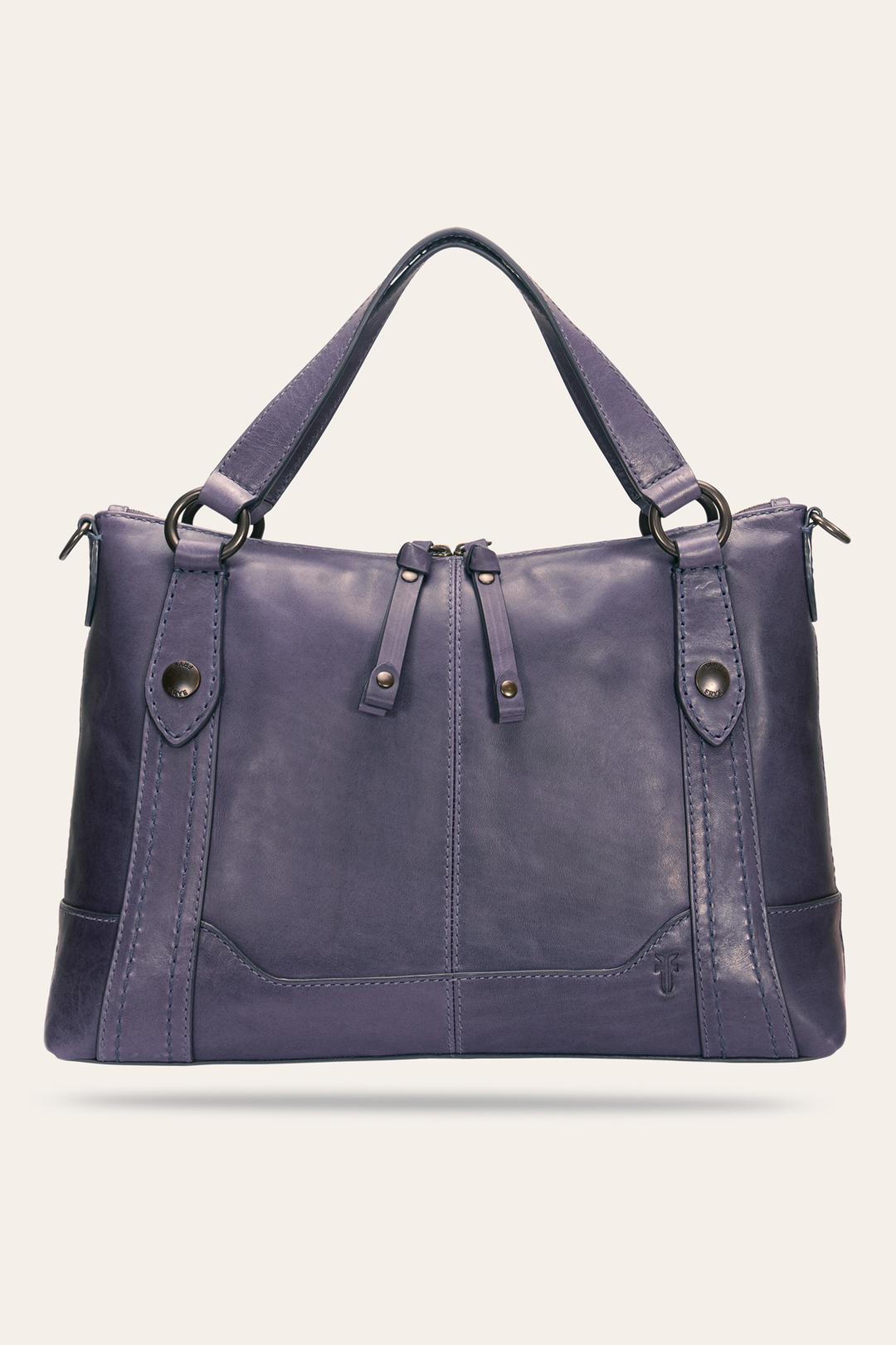 Frye Melissa Eggplant Medium Satchel Eggplant