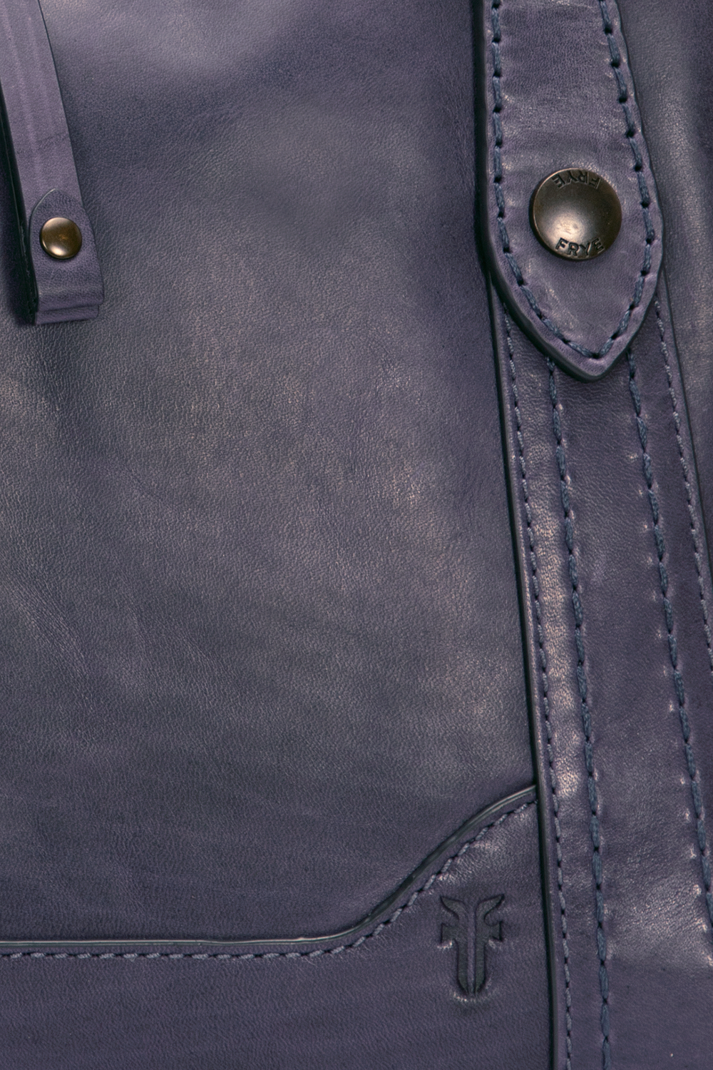 Frye Melissa Eggplant Medium Satchel Eggplant