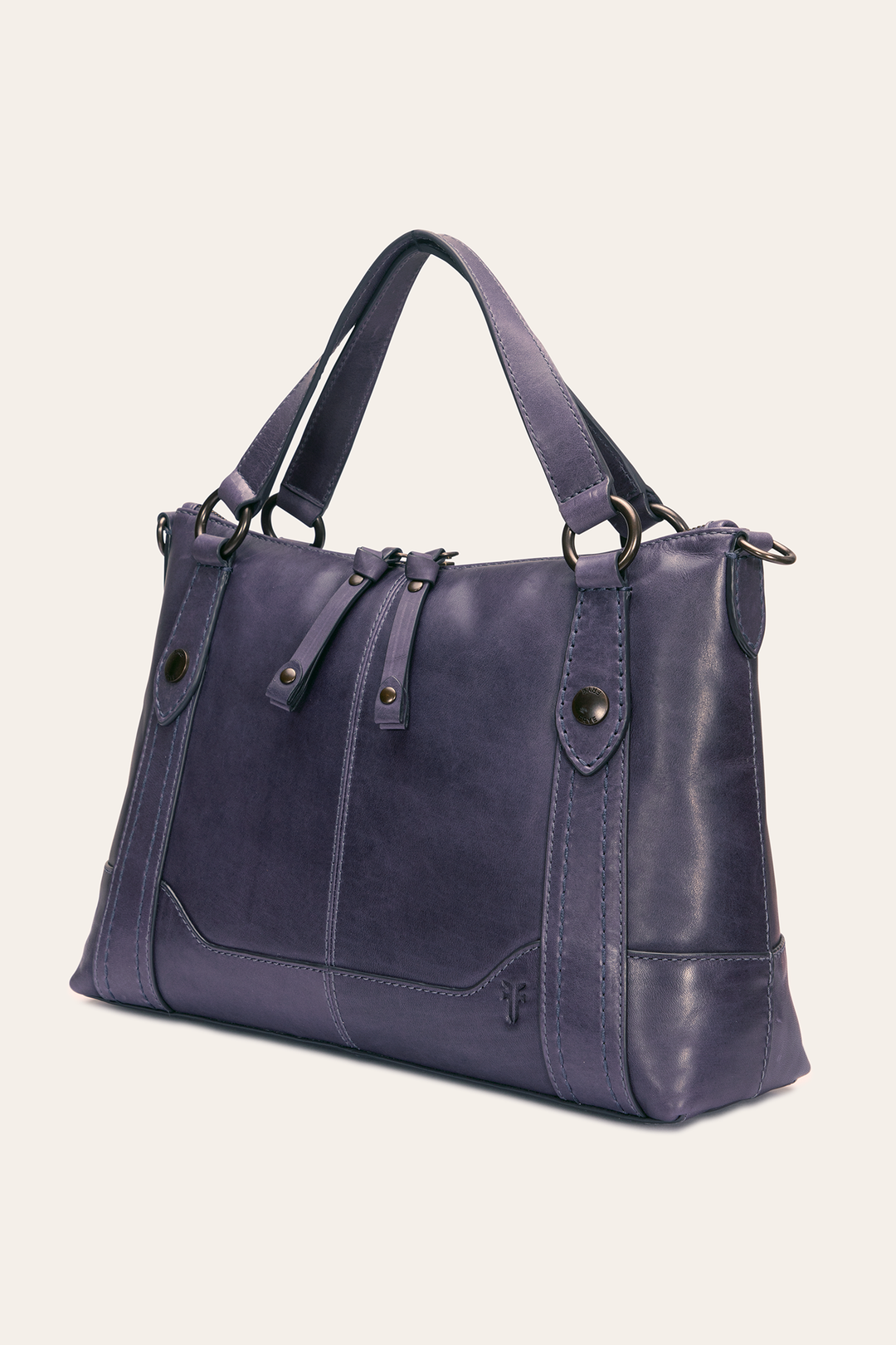 Frye Melissa Eggplant Medium Satchel Eggplant