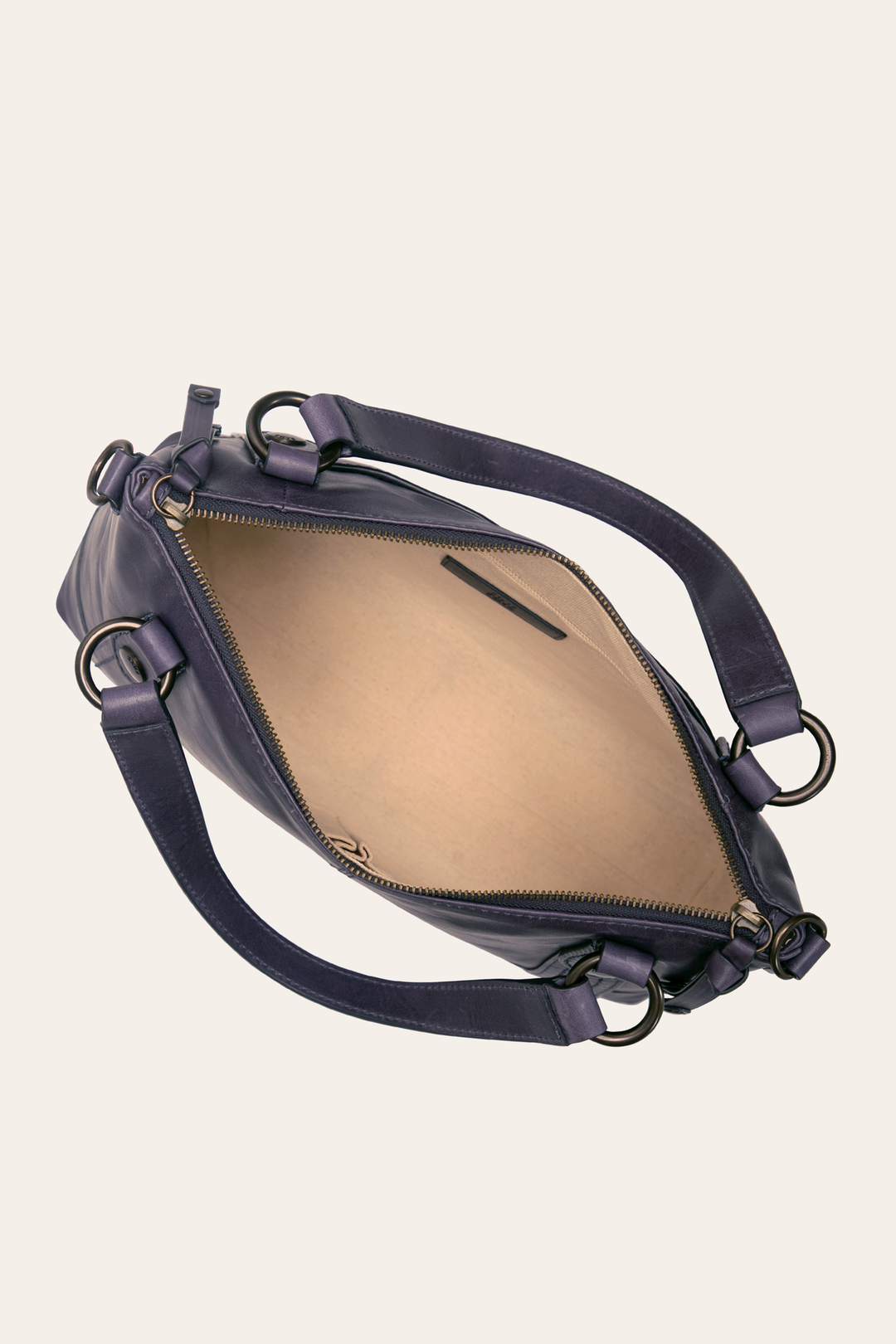 Frye Melissa Eggplant Medium Satchel Eggplant
