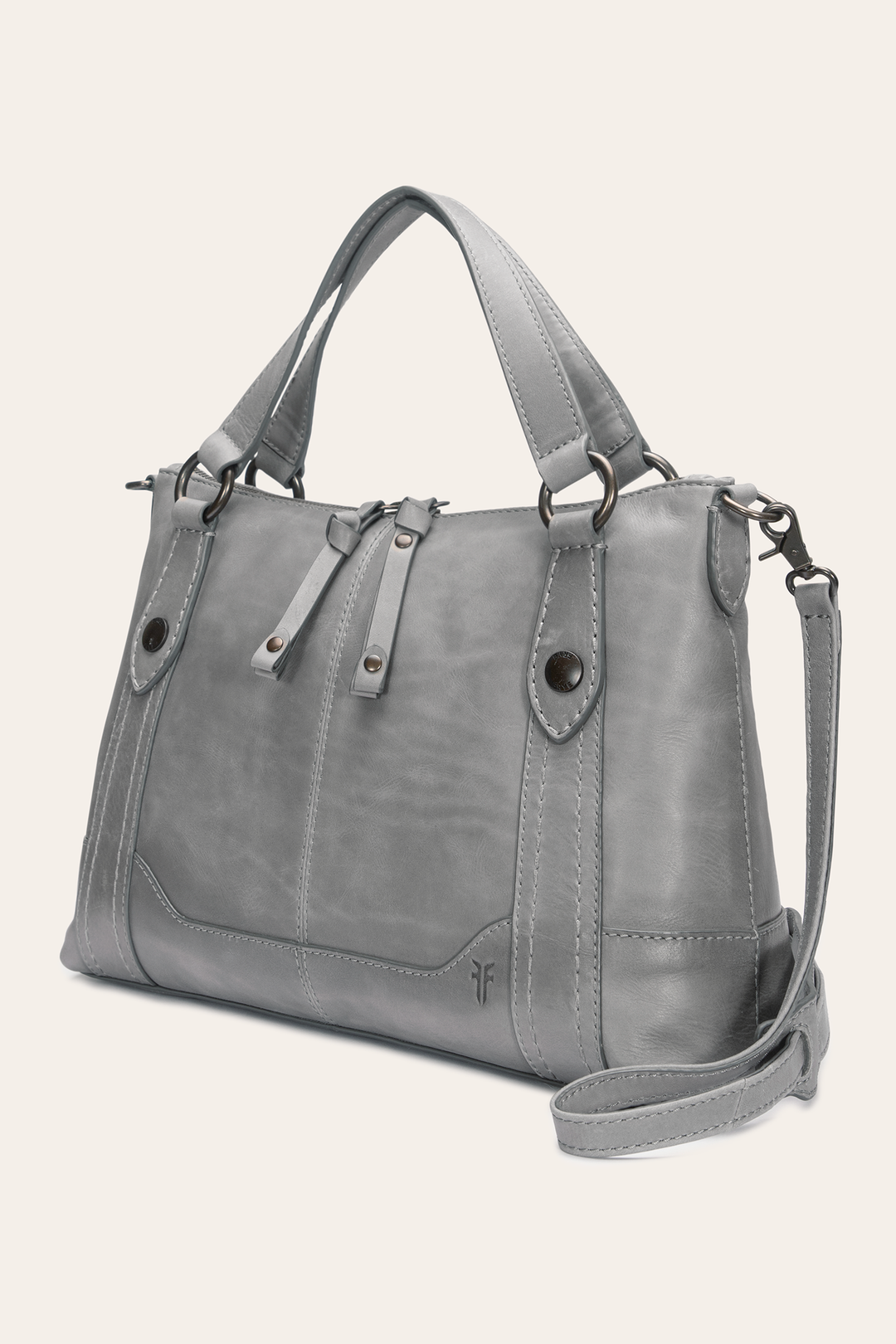 Frye Melissa Medium Satchel in Shadow Shadow
