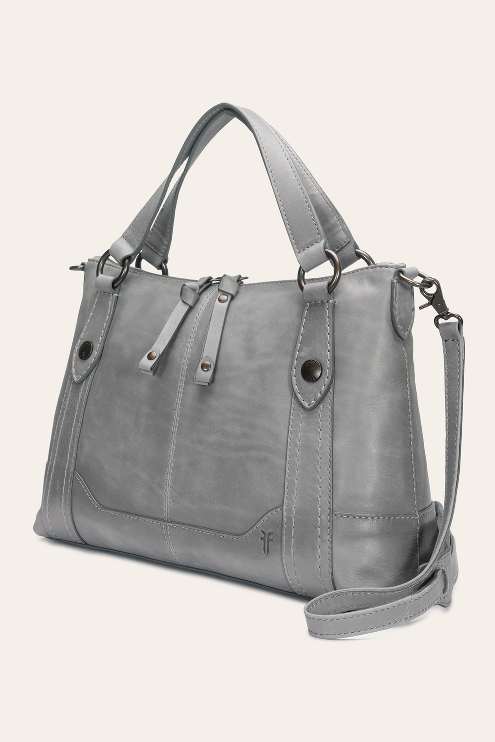 Frye Melissa Medium Satchel in Shadow Shadow