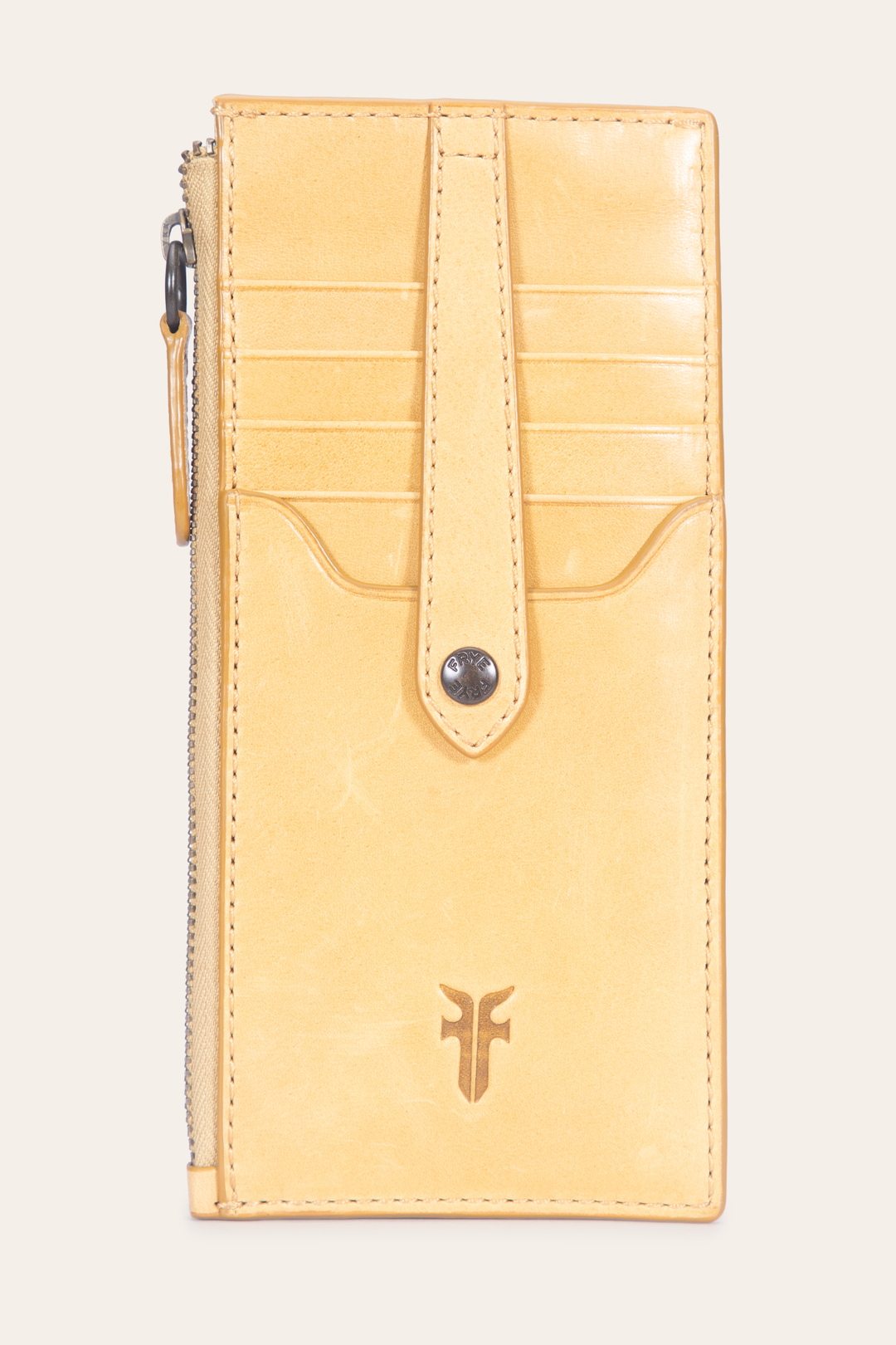 Frye Women's Melissa Snap Card Wallet Mustard