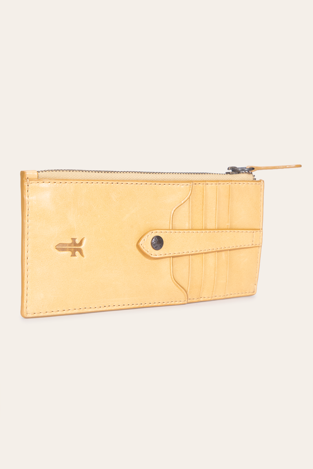 Frye Women's Melissa Snap Card Wallet Mustard