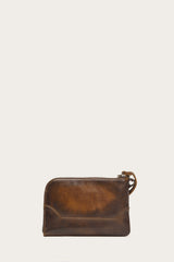 Frye Melissa Dark Brown Wristlet Dark Brown
