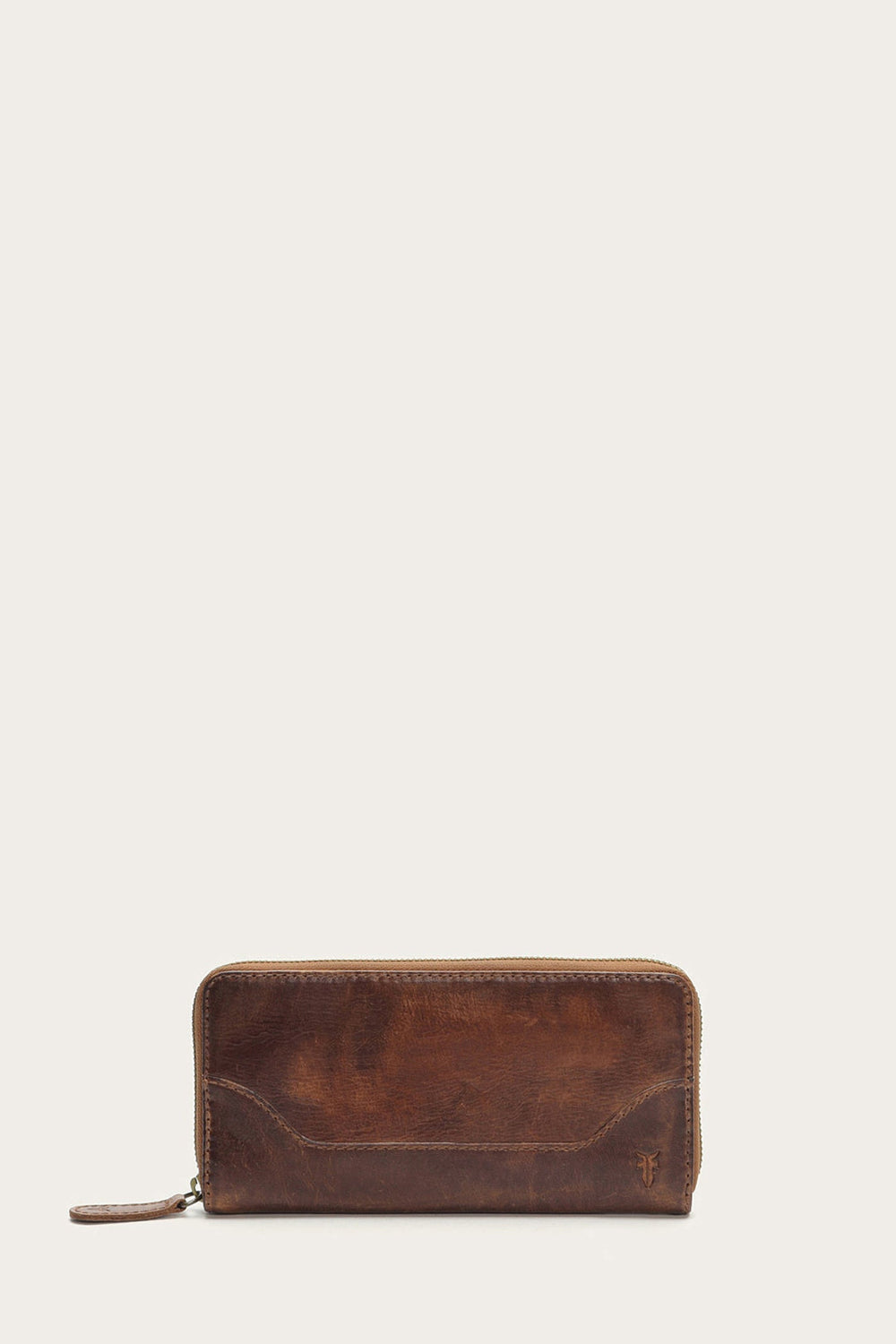 Frye Melissa Cognac Zip Wallet Cognac