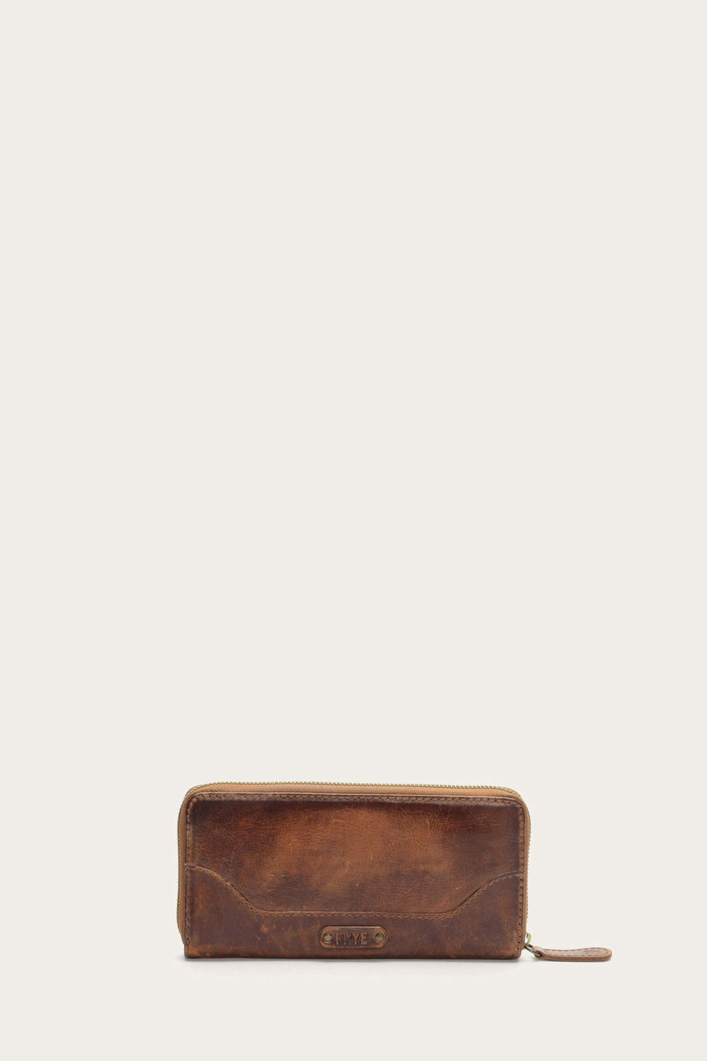 Frye Melissa Cognac Zip Wallet Cognac