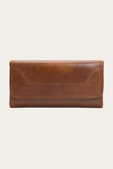 Frye Melissa Cognac Wallet Cognac