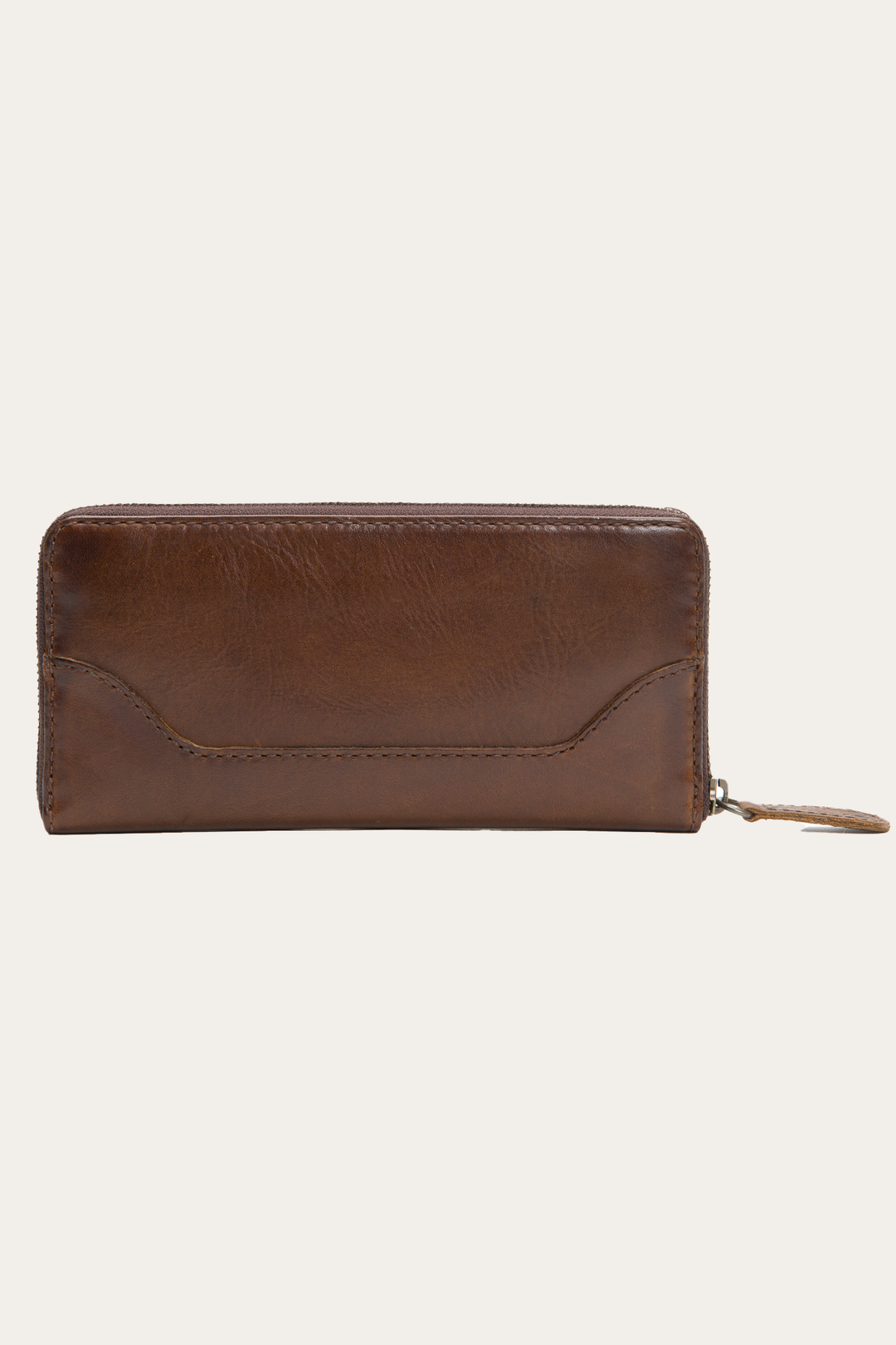 Frye Melissa Dark Brown Zip Wallet Dark Brown