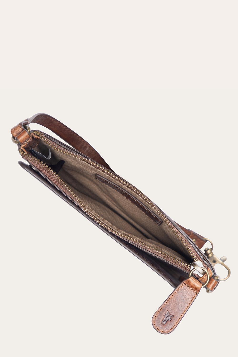 Frye Melissa Convertible Wristlet Wallet in Cognac Cognac