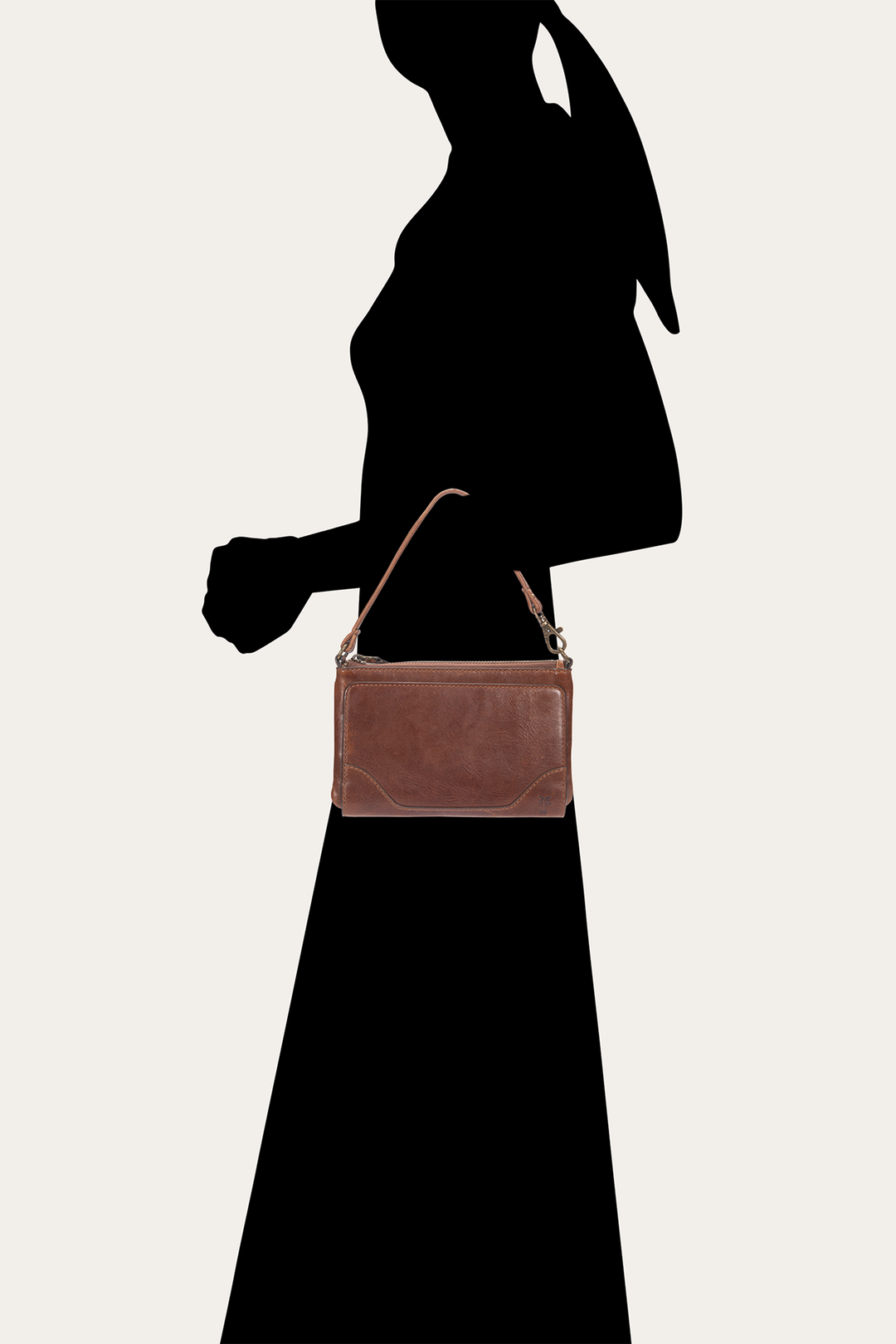 Frye Melissa Convertible Wristlet Wallet in Cognac Cognac