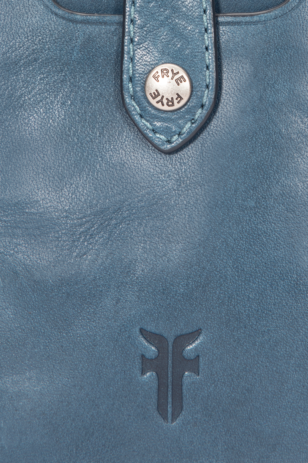 Frye Melissa Steel Snap Card Wallet Steel
