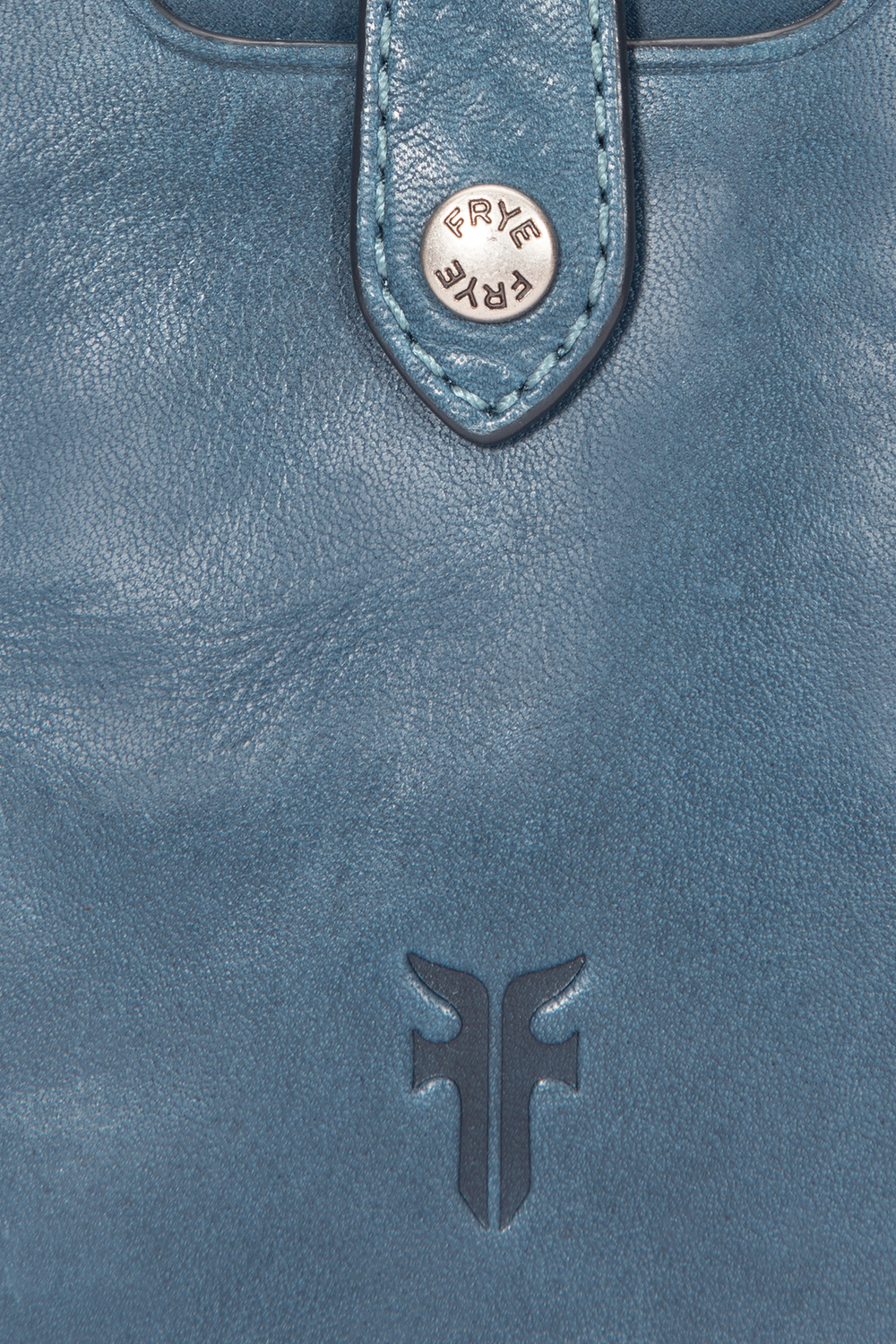 Frye Melissa Steel Snap Card Wallet Steel
