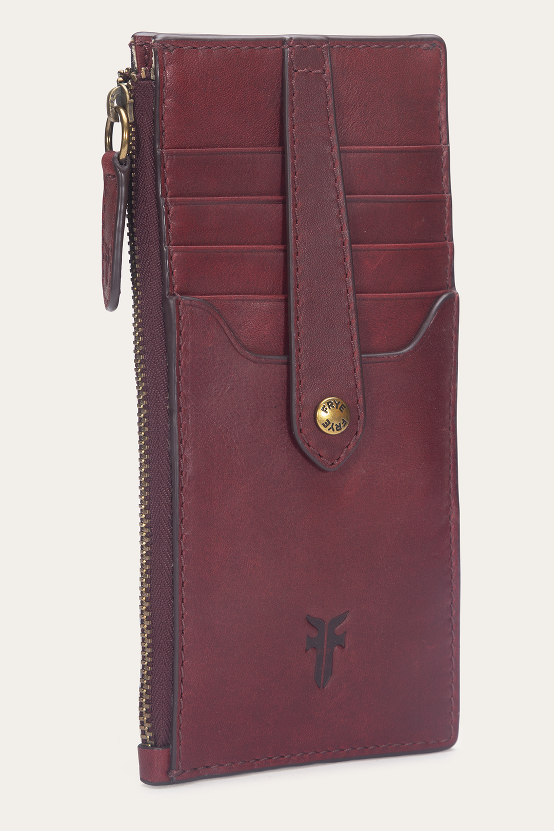 Frye Berry Lacquer Melissa Snap Card Wallet Berry Lacquer