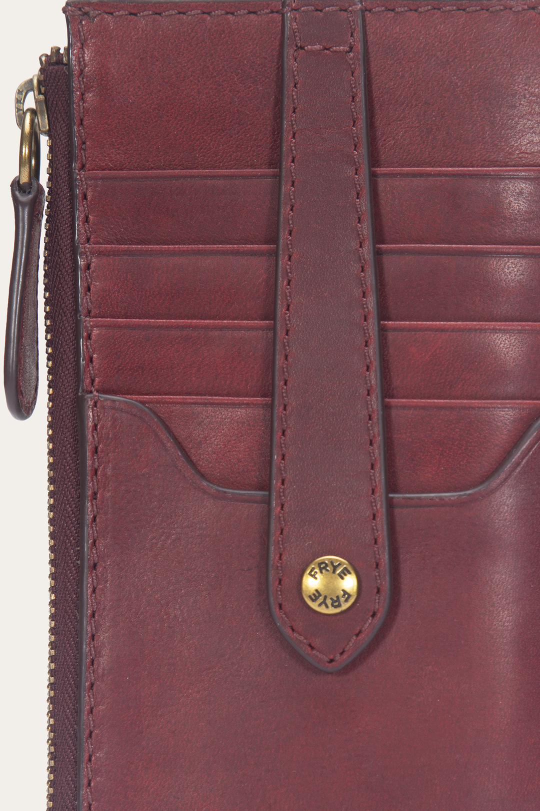 Frye Berry Lacquer Melissa Snap Card Wallet Berry Lacquer