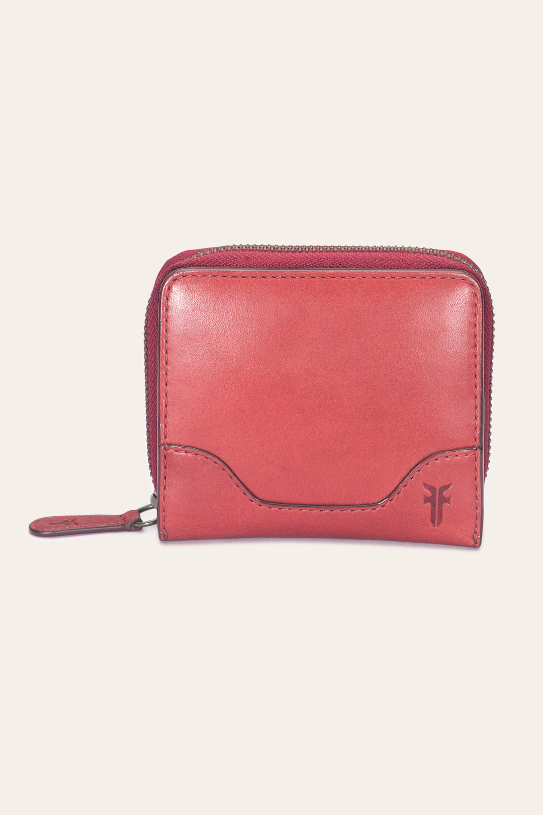 Frye Melissa Burgundy Small Zip Around Burgundy