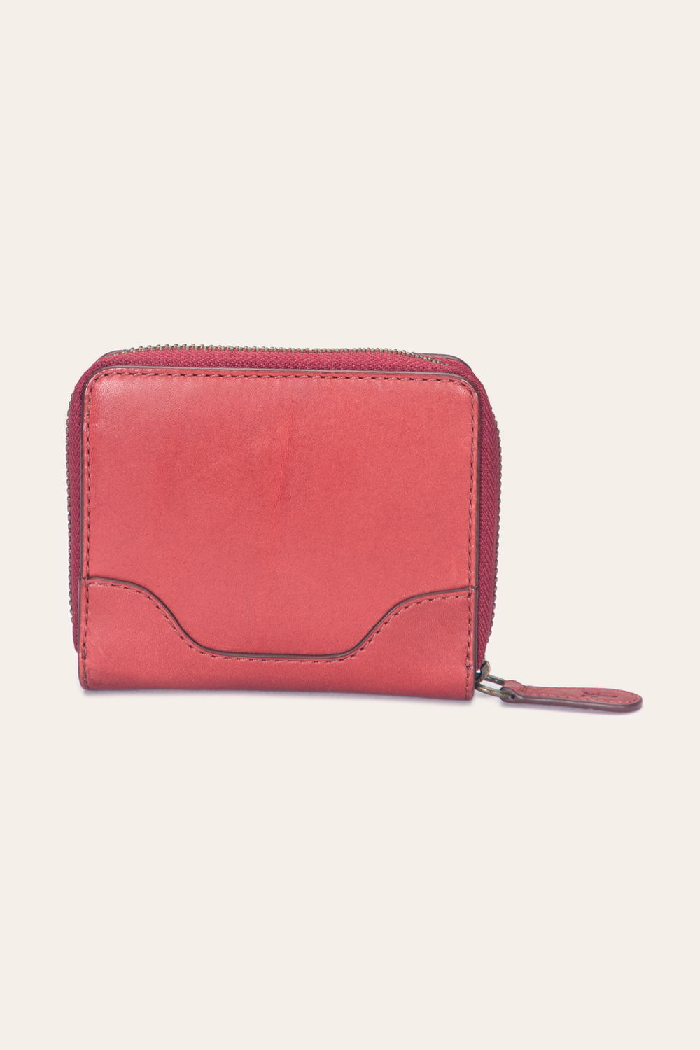 Frye Melissa Burgundy Small Zip Around Burgundy