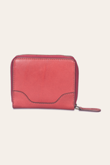 Frye Melissa Burgundy Small Zip Around Burgundy