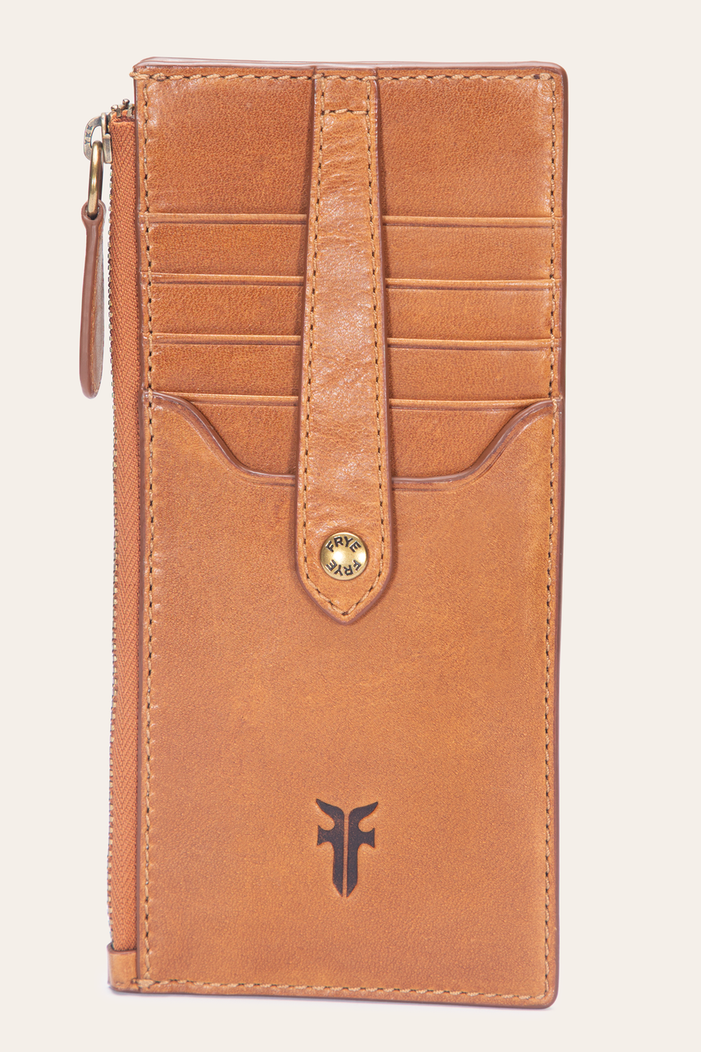 Frye Melissa Burnt Terracotta Snap Card Wallet Burnt Terracotta