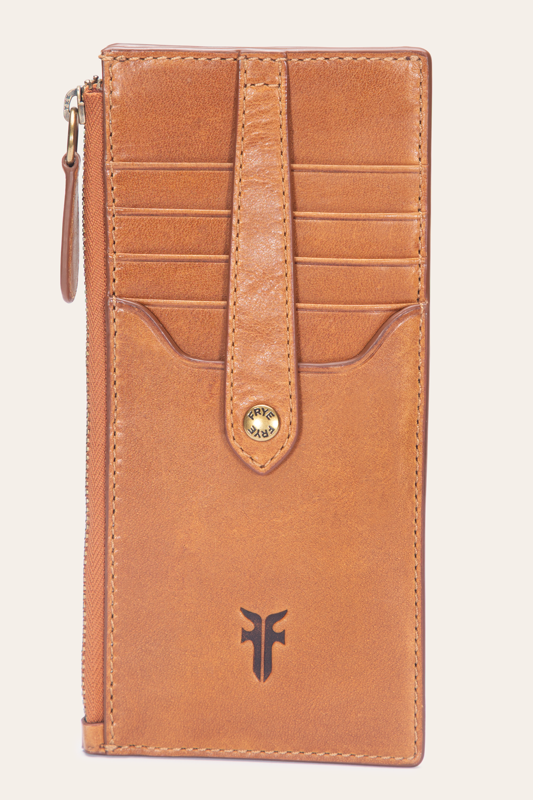 Frye Melissa Burnt Terracotta Snap Card Wallet Burnt Terracotta