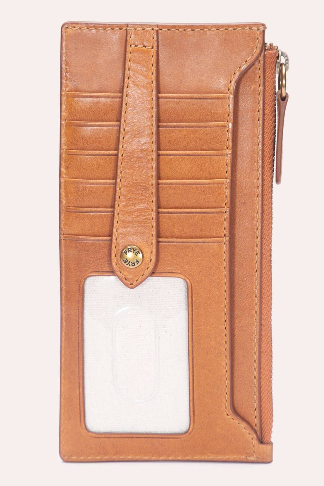Frye Melissa Burnt Terracotta Snap Card Wallet Burnt Terracotta
