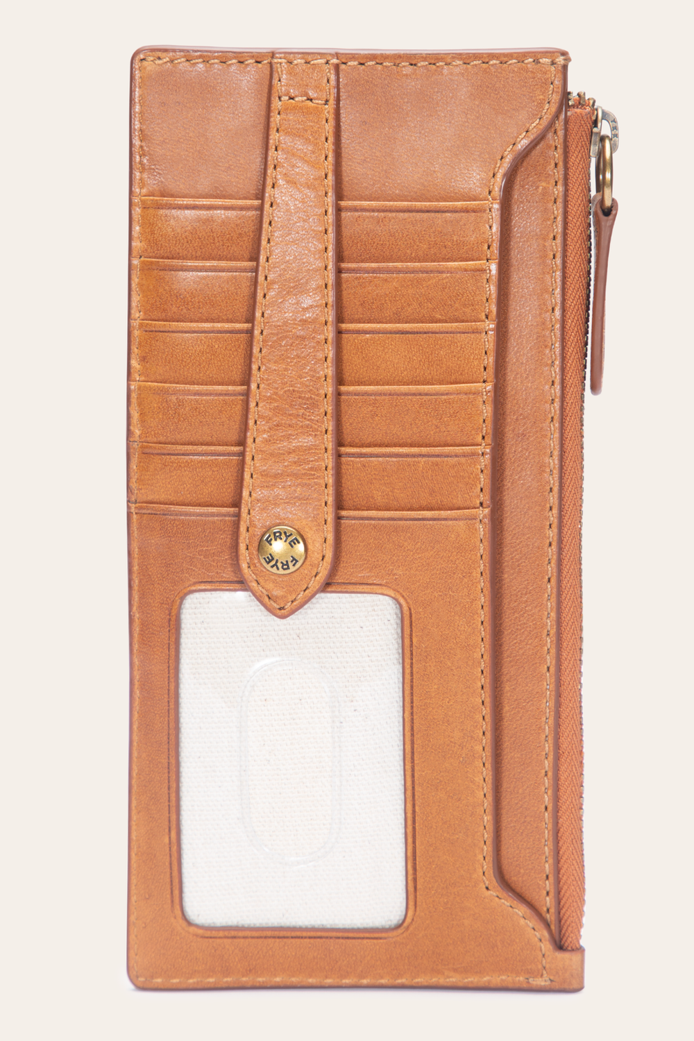 Frye Melissa Burnt Terracotta Snap Card Wallet Burnt Terracotta