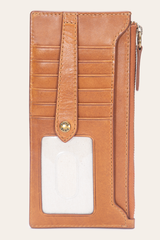Frye Melissa Burnt Terracotta Snap Card Wallet Burnt Terracotta