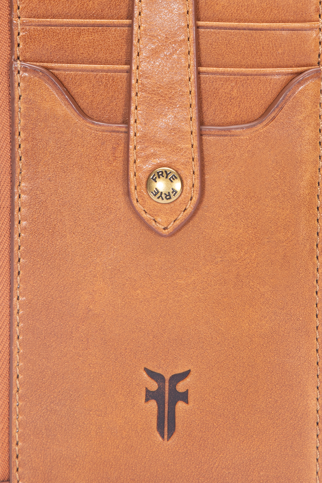 Frye Melissa Burnt Terracotta Snap Card Wallet Burnt Terracotta
