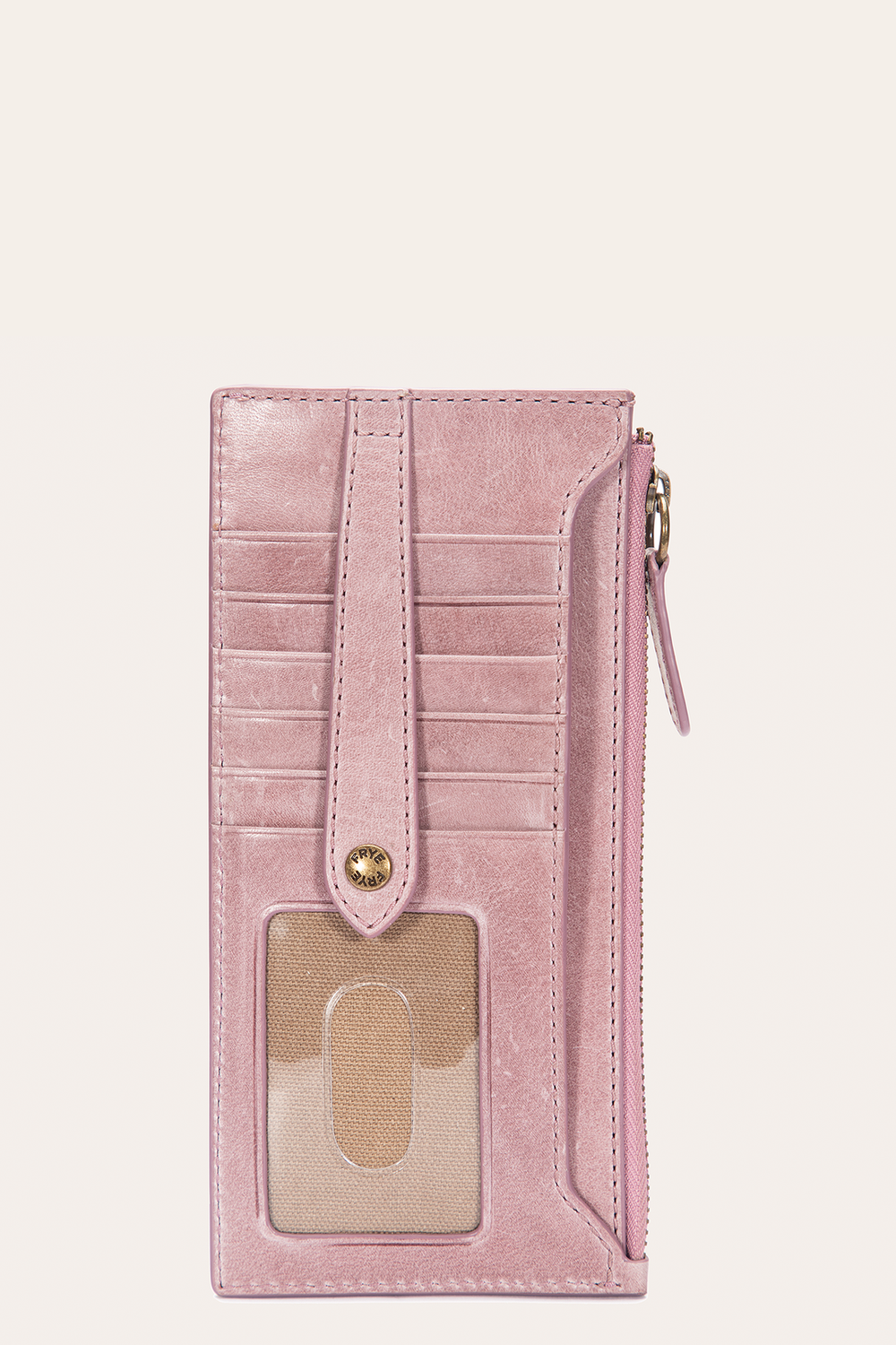 Frye Melissa Orchid Snap Card Wallet Orchid