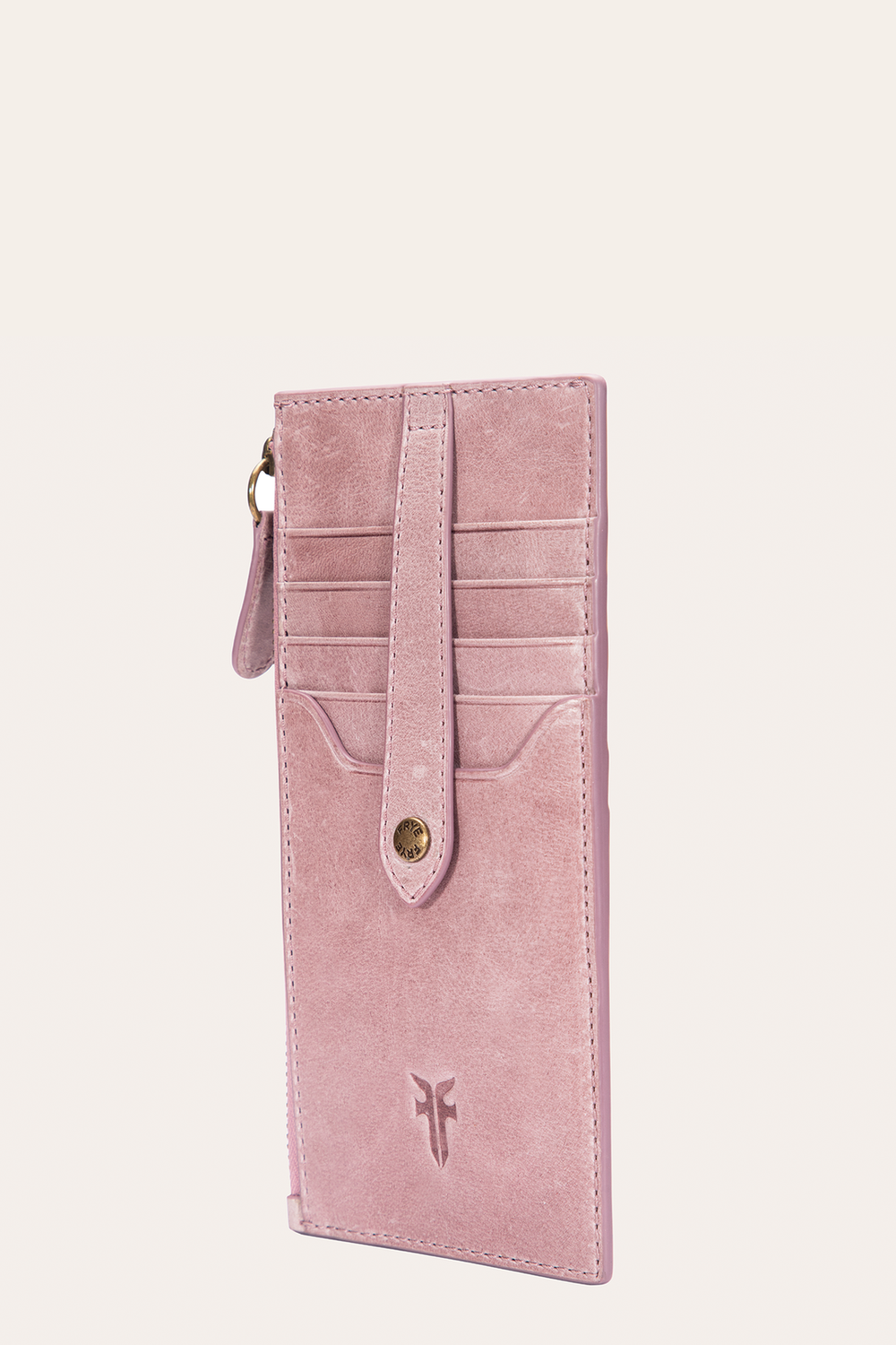 Frye Melissa Orchid Snap Card Wallet Orchid