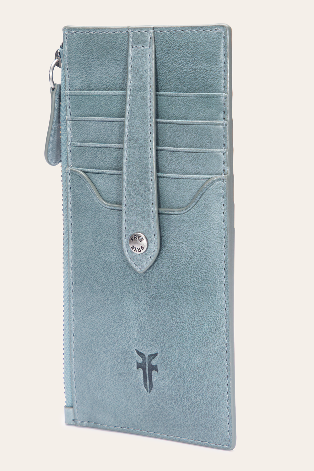 Frye Melissa Sky Blue Snap Card Wallet Sky Blue