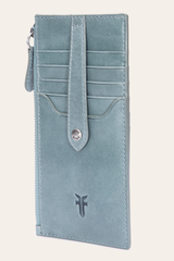 Frye Melissa Sky Blue Snap Card Wallet Sky Blue