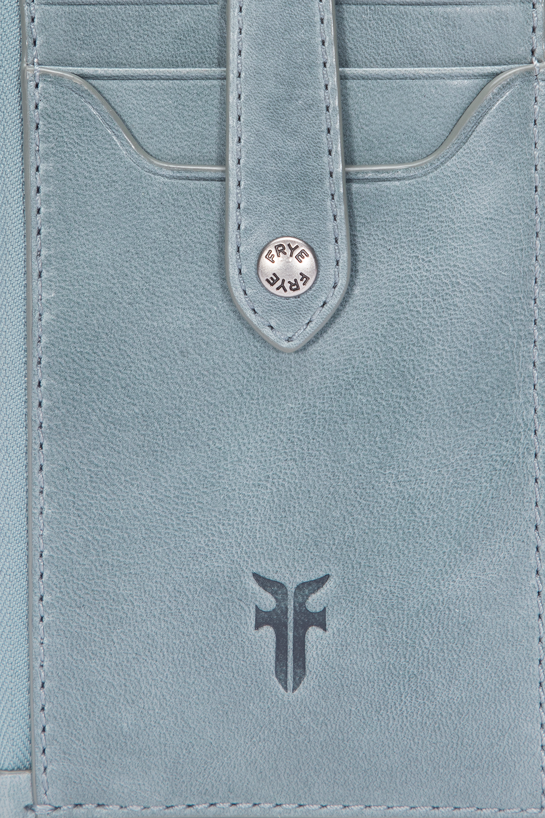 Frye Melissa Sky Blue Snap Card Wallet Sky Blue