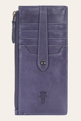 Frye Melissa Eggplant Snap Card Wallet Eggplant