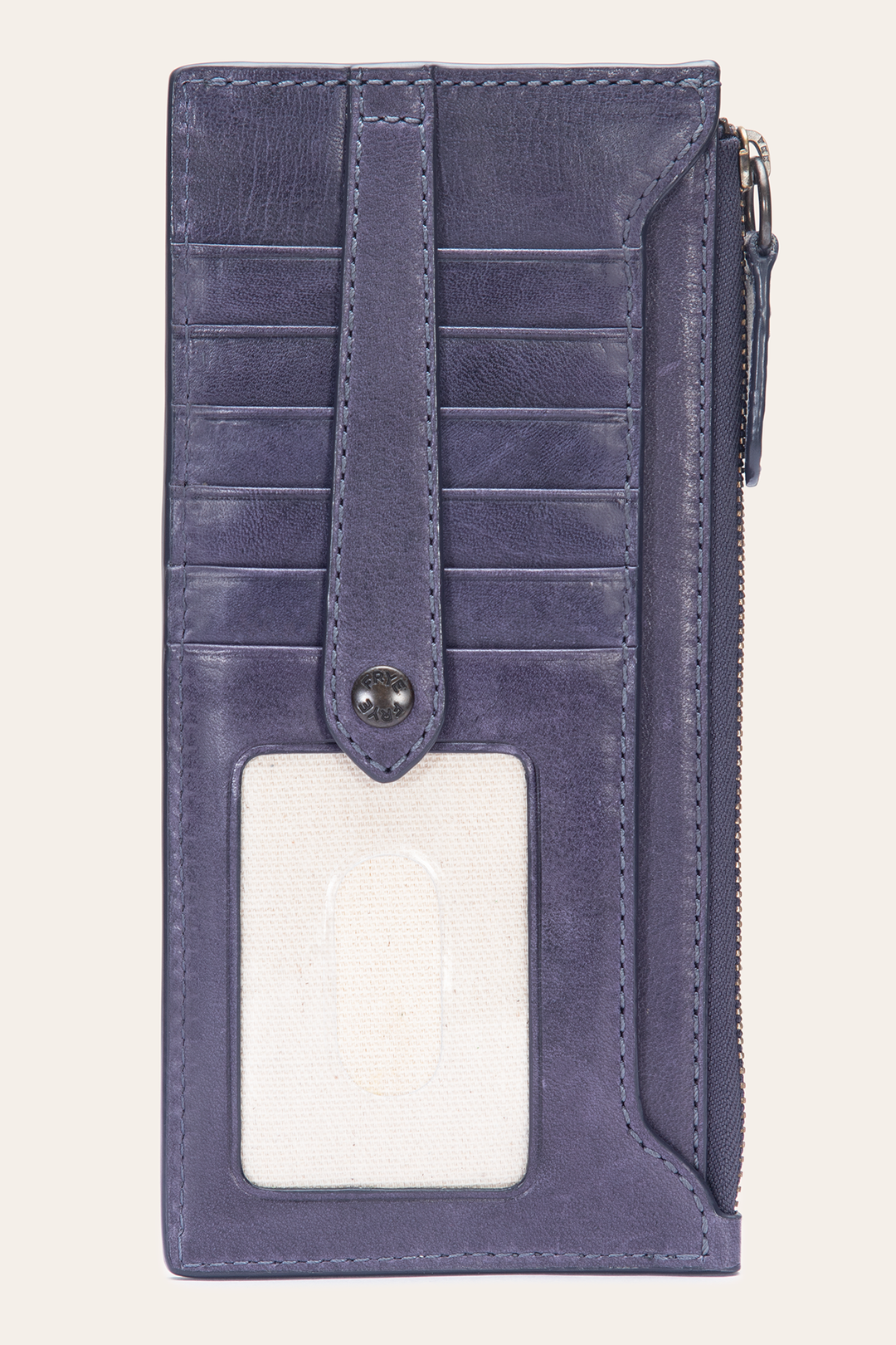 Frye Melissa Eggplant Snap Card Wallet Eggplant