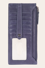 Frye Melissa Eggplant Snap Card Wallet Eggplant